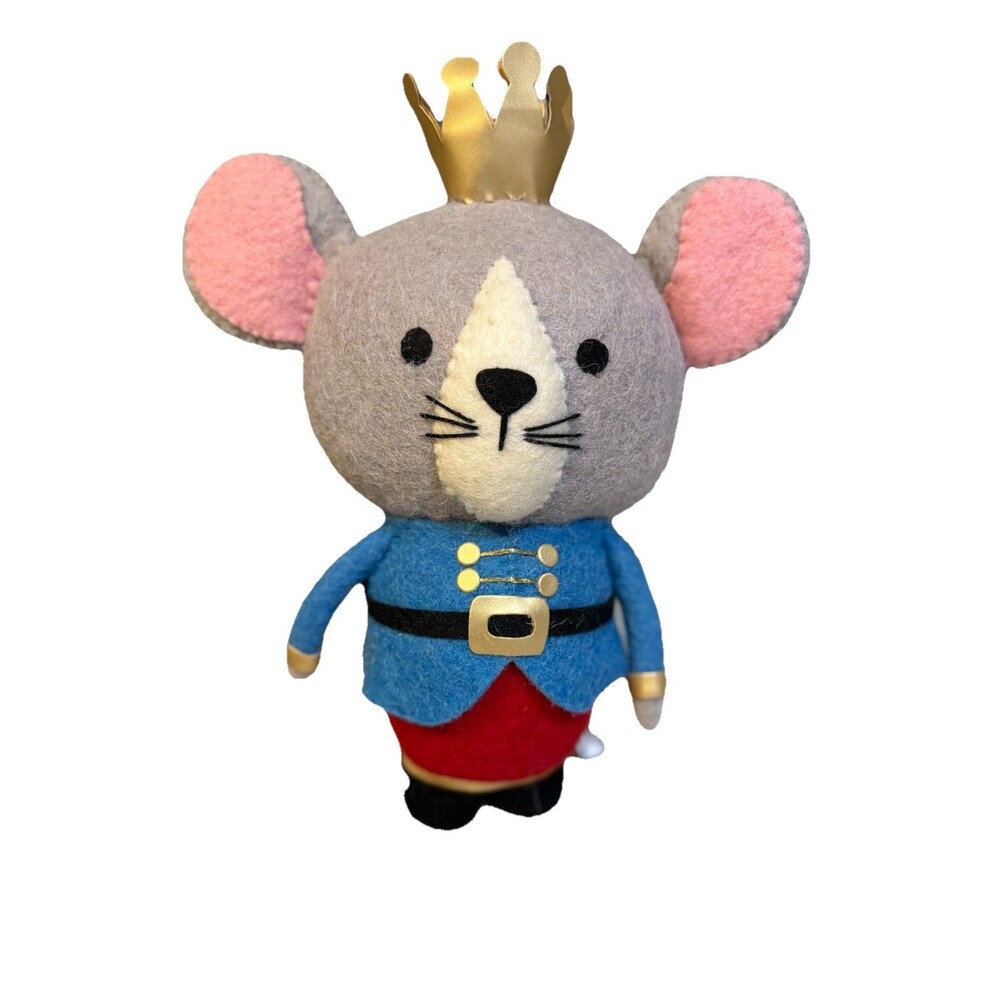 Rat King Mouse Doll Plush Nutcracker Christmas Decor Heavy Weight Wool?